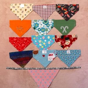 12 over the collar reversible dog bandana